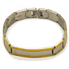Pulsera Solida 03.114.0368.3.08 Acero Inoxidable, Pulido, Dos Tonos