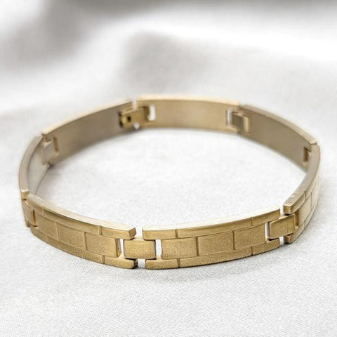 Pulsera Solida 03.63.22956.09 Acero Inoxidable, Pulido, Dorado