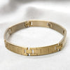Pulsera Solida 03.63.22956.09 Acero Inoxidable, Pulido, Dorado