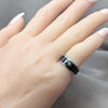 Anillo de Hombre 01.63.0615.06 Acero Inoxidable, Diseño de Trebol de Cuatro Hojas y Escorpion, Diseño de Trebol de Cuatro Hojas, Pulido, Acero