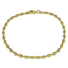 Tobillera Elegante 04.326.0005.10 Oro Laminado, Diseño de Puff Mariner, Pulido, Dorado