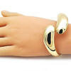 Aro Individual 07.215.0009.05 Oro Laminado, Diseño de Gota, Pulido, Dorado