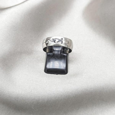 Anillo de Hombre 01.63.0724.08 Acero Inoxidable, Pulido Negro, Acero