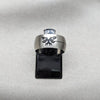 Anillo de Hombre 01.63.0606.04 Acero Inoxidable, Diseño de Mariposa, Mate, Acero