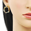 Arete Dormilona 02.213.0805 Oro Laminado, Pulido, Dorado