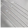 Gargantilla Básica 04.420.0037.16 Plata Rodinada, Diseño de Rope, Pulido, Plateado