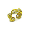 Anillo Elegante 01.341.0167 Oro Laminado, Diseño de Concha y Estrella, Diseño de Concha, Pulido, Dorado