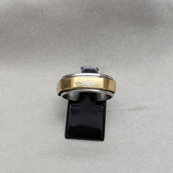 Anillo de Hombre 01.63.0621.07 Acero Inoxidable, Diseño de Delfin y Corazon, Diseño de Delfin, Pulido, Dorado