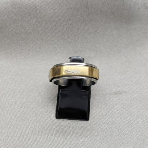 Anillo de Hombre 01.63.0621.07 Acero Inoxidable, Diseño de Delfin y Corazon, Diseño de Delfin, Pulido, Dorado