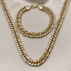 Collar y Pulso 06.331.0007 Oro Laminado, Pulido, Dorado