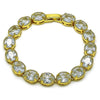 Pulsera Tennis 03.424.0004.07 Oro Laminado, con Zirconia Cubica Blanca, Pulido, Dorado