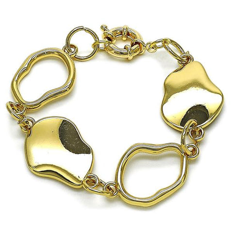 Pulsera Elegante 03.429.0006.07 Oro Laminado, Pulido, Dorado