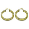 Argolla Mediana 02.170.0310.40 Oro Laminado, Diseño de Hueco, Diamantado, Dorado