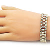 Pulsera Solida 03.213.0376.08 Oro Laminado, Diamantado, Dorado