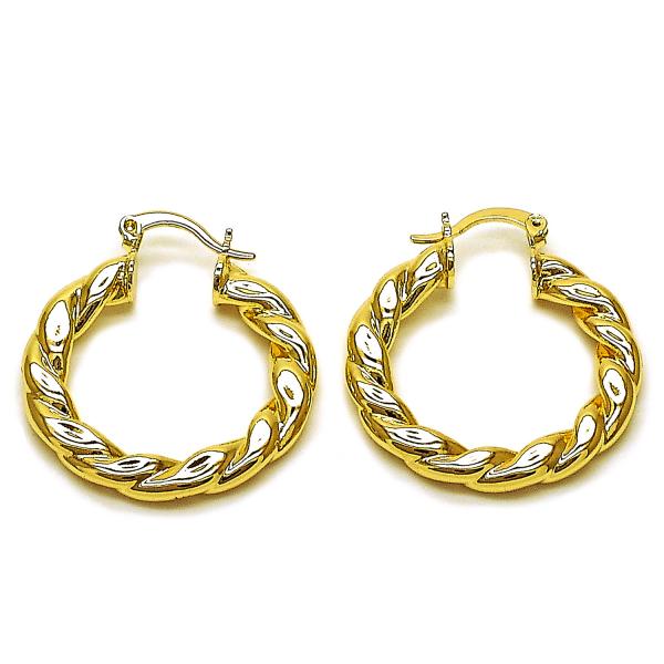 Argolla Mediana 02.170.0555.30 Oro Laminado, Pulido, Dorado