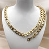 Collar y Pulso 06.257.0005 Acero Inoxidable, Diseño de Figaro, Pulido, Dorado