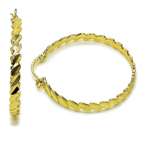Argolla Mediana 02.170.0517.40 Oro Laminado, Diamantado, Dorado