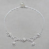 Tobillera Elegante 03.409.0088.10 Plata Rodinada, Diseño de Sol, Pulido, Plateado