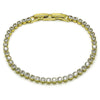 Pulsera Tennis 03.213.0326.07 Oro Laminado, con Zirconia Cubica Blanca, Pulido, Dorado