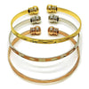 Aro Trio 07.282.0044 Oro Laminado, Diamantado, Tricolor