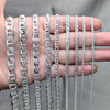 Pulsera Básica 03.420.0018.08 Plata Rodinada, Diseño de Mariner, Pulido, Plateado