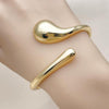 Aro Individual 07.215.0010.05 Oro Laminado, Diseño de Gota, Pulido, Dorado