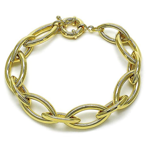 Pulsera Elegante 03.429.0008.08 Oro Laminado, Pulido, Dorado