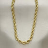 Gargantilla Básica 04.213.0103.30 Oro Laminado, Diseño de Rope, Pulido, Dorado