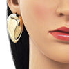 Arete Dormilona 02.385.0031 Oro Laminado, Diseño de Gota, Pulido, Dorado