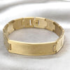 Pulsera Solida 03.63.22954.08 Acero Inoxidable, Pulido, Dorado