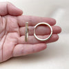 Argolla Huggie 02.195.0300.1.30 Oro Laminado, con Zirconia Cubica Amatista, Pulido, Dorado