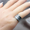 Anillo de Hombre 01.63.0689.10 Acero Inoxidable, Diseño de Delfin, Pulido Azul, Acero