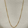 Gargantilla Básica 04.58.0013.22 Oro Laminado, Diseño de Box, Pulido, Dorado