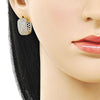 Argolla Huggie 02.283.0269.20 Oro Laminado, con Zirconia Cubica Blanca, Pulido, Dorado