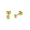 Arete Dormilona 02.213.0825 Oro Laminado, Diseño de Puff Mariner, Pulido, Dorado