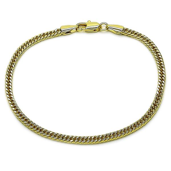 Pulsera Básica 03.213.0297.07 Oro Laminado, Pulido, Dorado