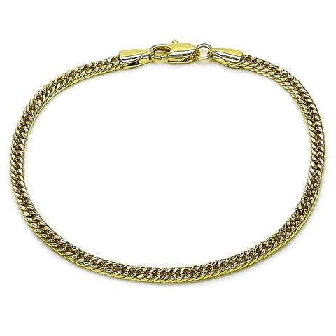 Pulsera Básica 03.213.0297.07 Oro Laminado, Pulido, Dorado