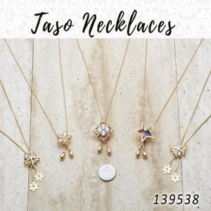 Kit Surtido de 12 Collares Taso de Oro Laminado al por mayor — SKU 139538