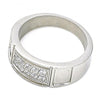 Anillo de Hombre 01.328.0004.10 Acero Inoxidable, con Zirconia Cubica Blanca, Pulido, Acero