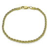 Pulsera Básica 5.222.036.07 Oro Laminado, Diseño de Rope, Pulido, Dorado