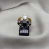 Anillo Elegante 01.63.0660.10 Acero Inoxidable, con Zirconia Cubica Blanca, Pulido, Dorado