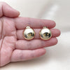 Arete Dormilona 02.163.0383 Oro Laminado, Pulido, Dorado