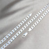 Pulsera con Placa 04.420.0027.09 Plata Rodinada, Diseño de Cubana, Pulido, Plateado