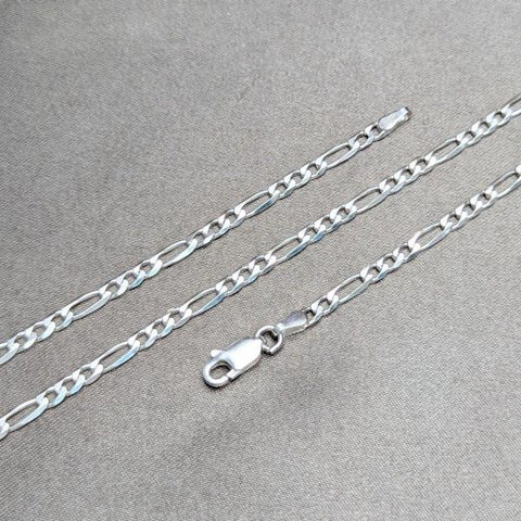 Gargantilla Básica 04.420.0015.16 Plata Rodinada, Diseño de Figaro, Pulido, Plateado