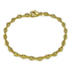 Pulsera Elegante 04.326.0005.07 Oro Laminado, Diseño de Puff Mariner, Pulido, Dorado