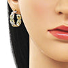 Argolla Pequeña 02.213.0829.25 Oro Laminado, Pulido, Tricolor