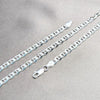 Tobillera Básica 04.420.0020.10 Plata Rodinada, Diseño de Mariner, Pulido, Plateado