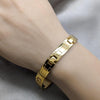 Pulsera Solida 03.63.22956.09 Acero Inoxidable, Pulido, Dorado