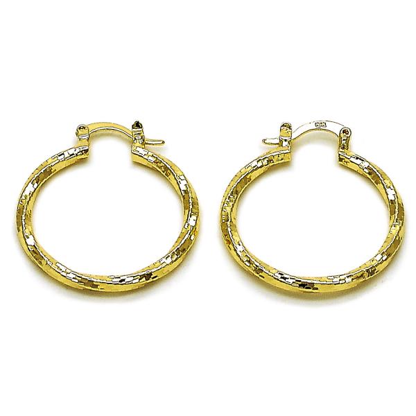 Argolla Mediana 02.170.0543.30 Oro Laminado, Diamantado, Dorado