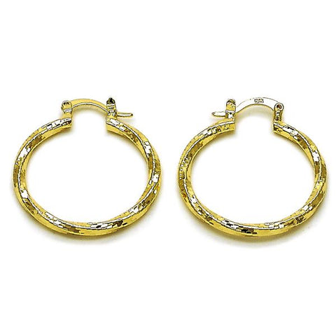 Argolla Mediana 02.170.0543.30 Oro Laminado, Diamantado, Dorado